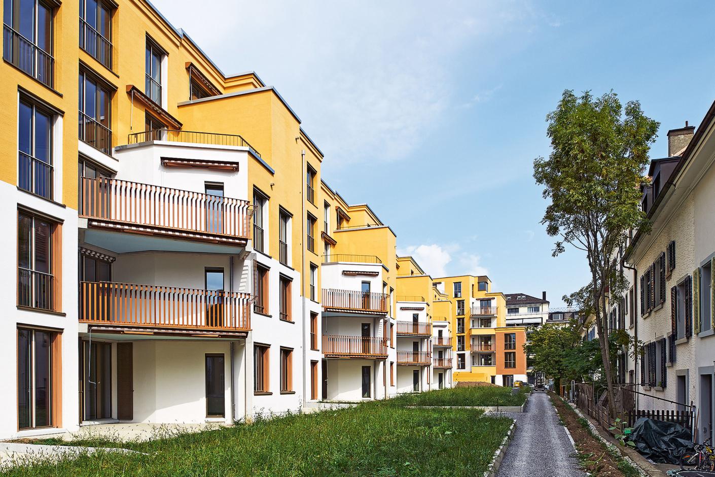 Siedlung-Hornbach-Zuerich-Zeilenbau